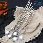 قاشق شربت خوری نی دار مدل مارپیچ 6 عددی thumb 1