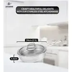 ماهیتابه تک دسته استیل لایف اسمایل مدلLIFEP12FRY - 24SILVR thumb 2