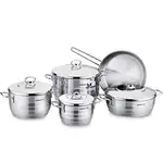 سرویس قابلمه استیل کرکماز ظرفیت 9 پارچه thumb 1