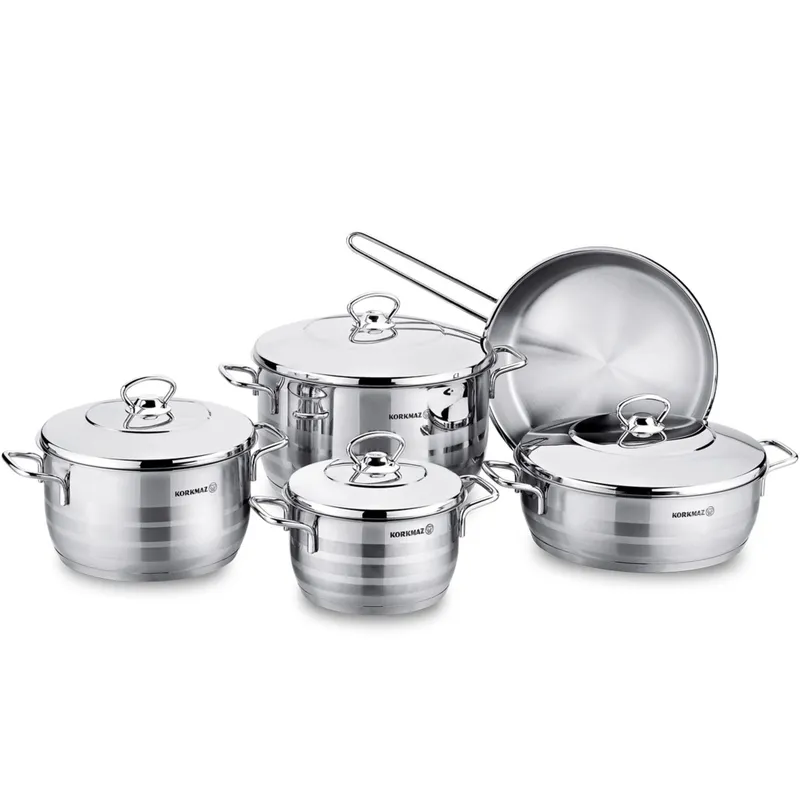 سرویس قابلمه استیل کرکماز  ظرفیت 9 پارچه gallery0