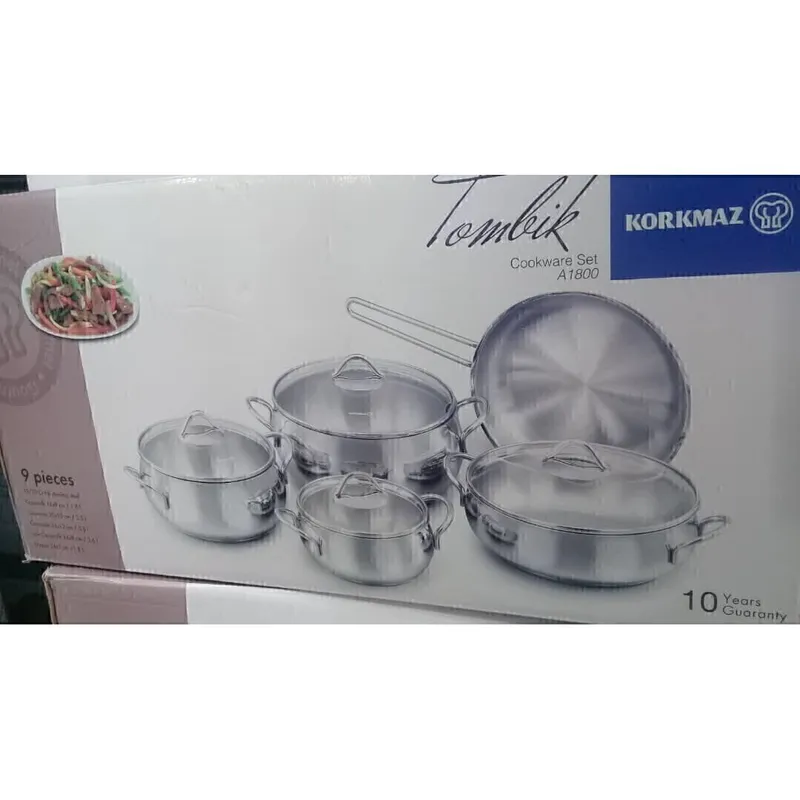 سرویس قابلمه استیل 9 پارچه کرکماز  مدل تامبیک gallery0