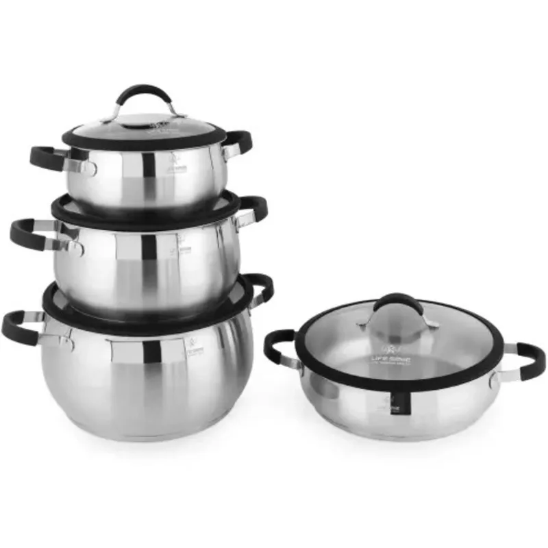 سرویس قابلمه استیل لایف اسمایل  8 پارچ مدلp22 gallery0