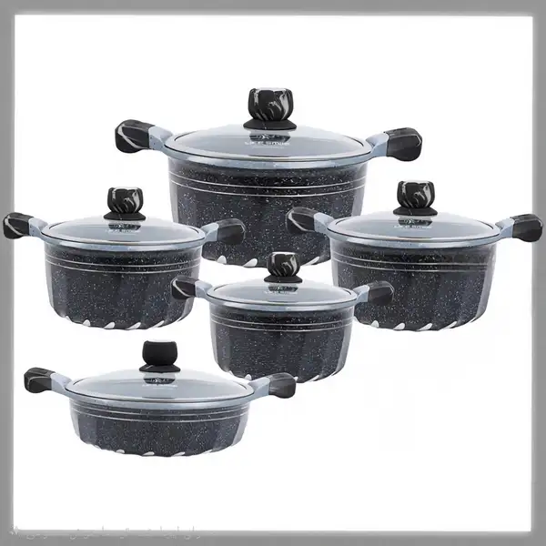 سرویس قابلمه گرانیت لایف اسمایل 10 پارچ مدل  p2