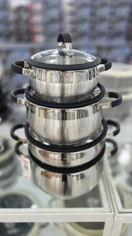 سرویس قابلمه استیل لایف اسمایل  8 پارچ مدلp22 gallery1