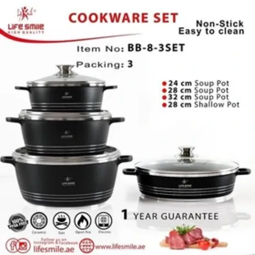 سرویس قابلمه 8 پارچ لایف اسمایل مدلBB-8-3SET