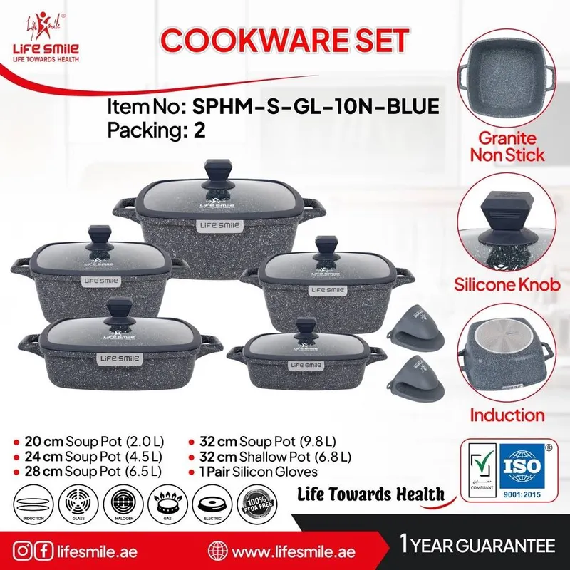 سرویس قابلمه لایف اسمایل مدل SPHM-   10 پارچه گرانیت gallery8
